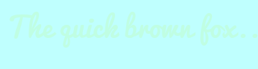 Image with Font Color BFFEE3 and Background Color BFFFFE
